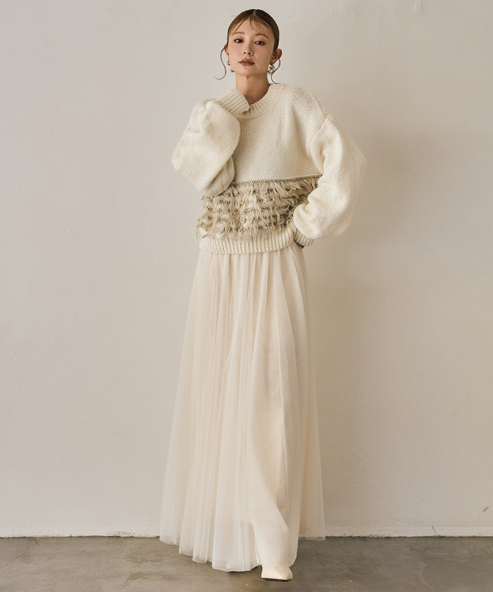 (eliuu)Loop Mix P/O Knit