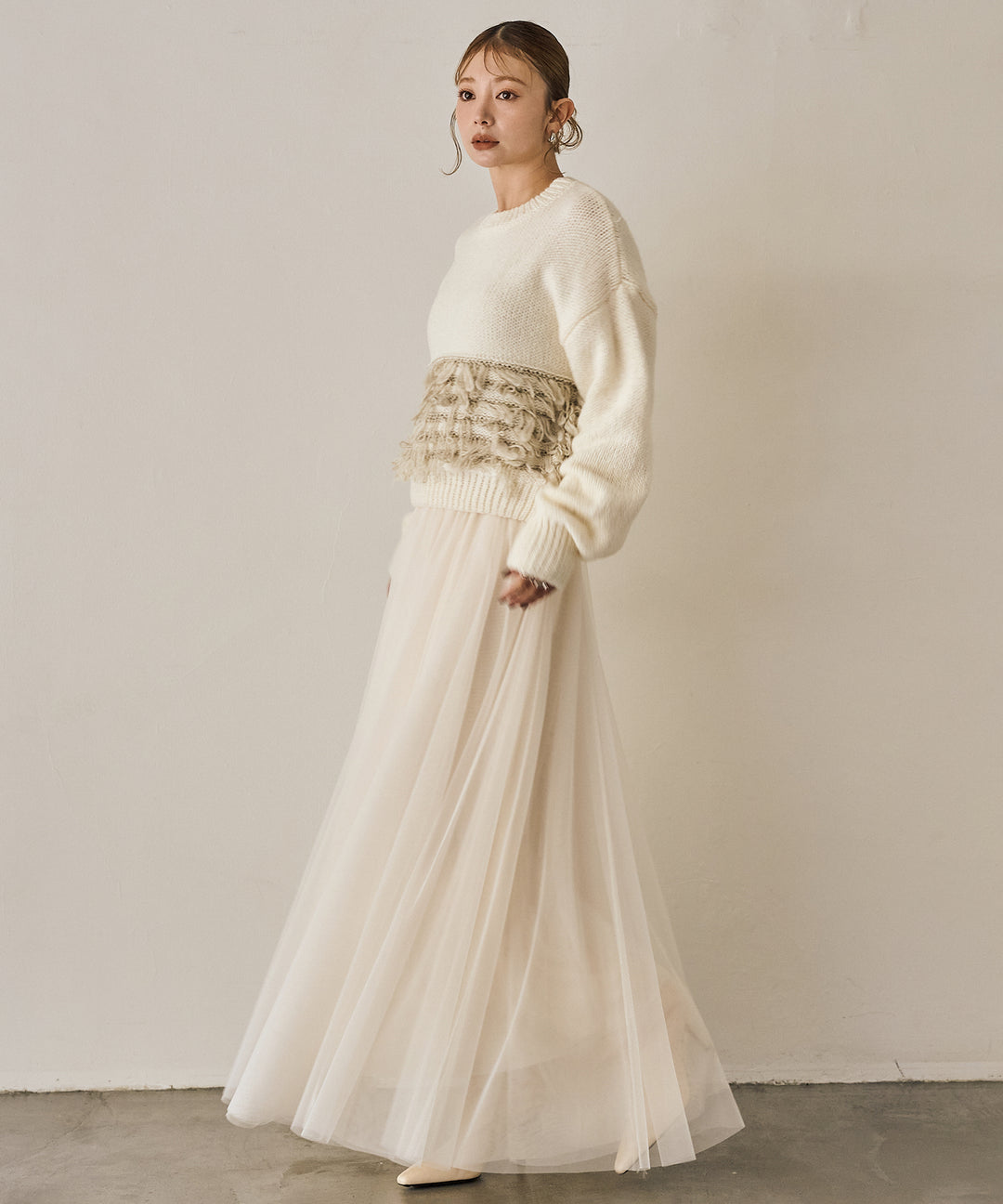 (eliuu)Loop Mix P/O Knit