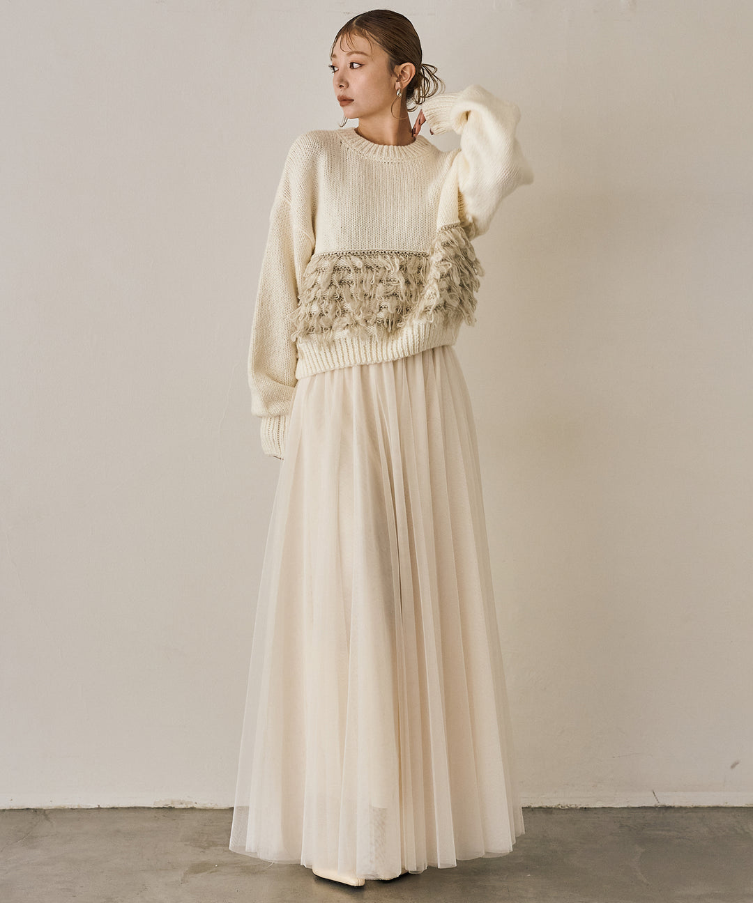 (eliuu)Loop Mix P/O Knit