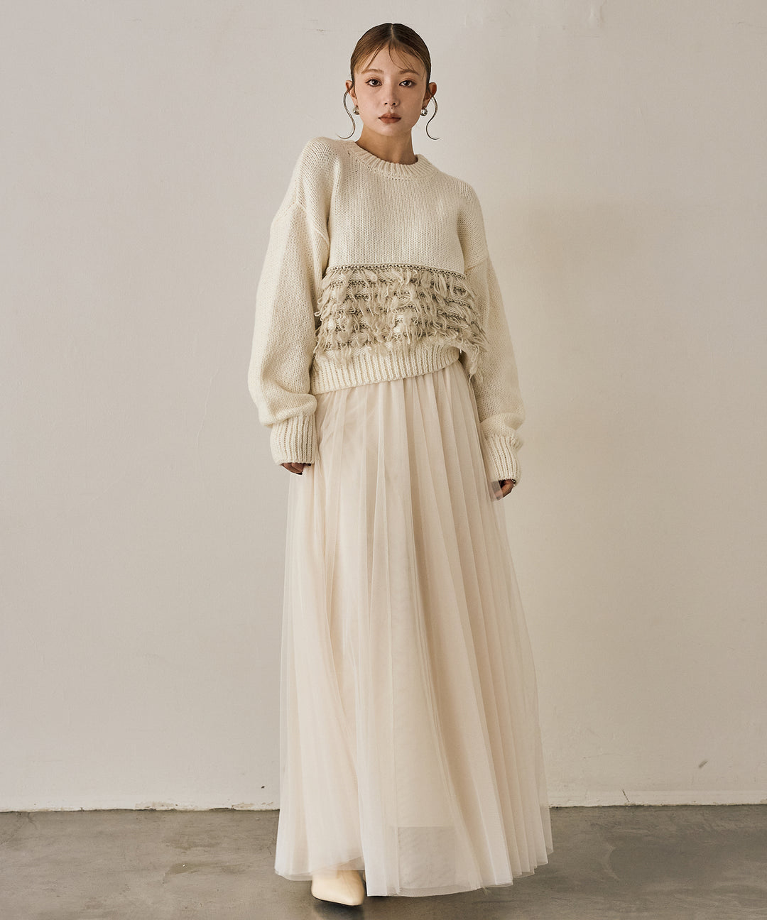 (eliuu)Loop Mix P/O Knit