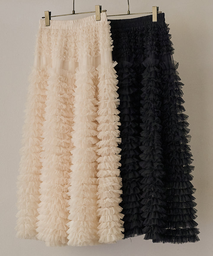 (eliuu)Verbena Pin Tulle Skirt