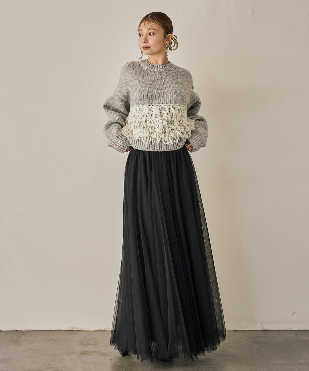 (eliuu)Loop Mix P/O Knit