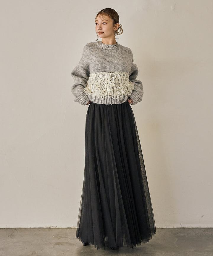 (eliuu)Loop Mix P/O Knit