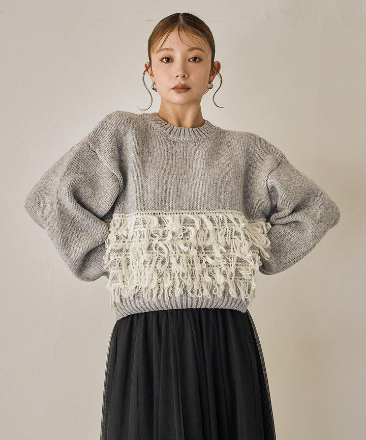 (eliuu)Loop Mix P/O Knit