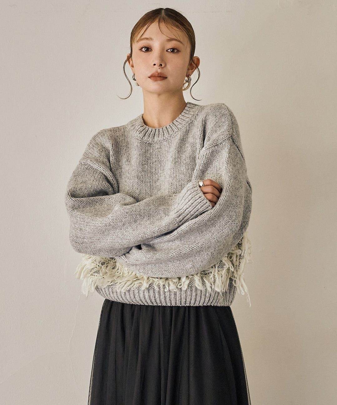 (eliuu)Loop Mix P/O Knit