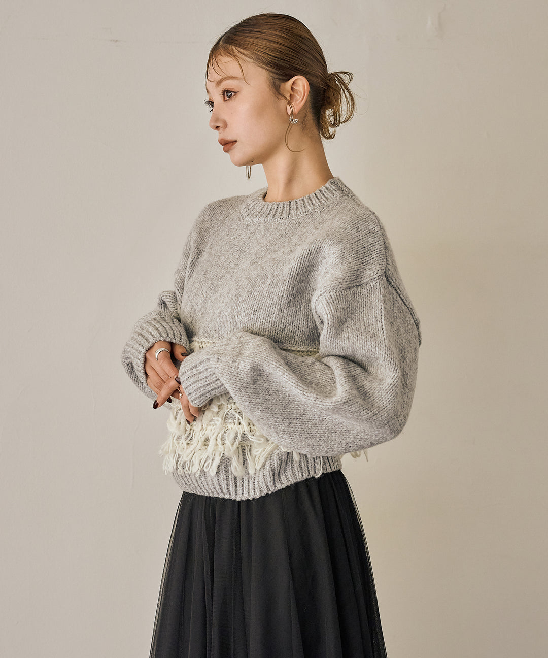 (eliuu)Loop Mix P/O Knit
