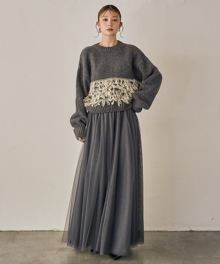 (eliuu)Loop Mix P/O Knit