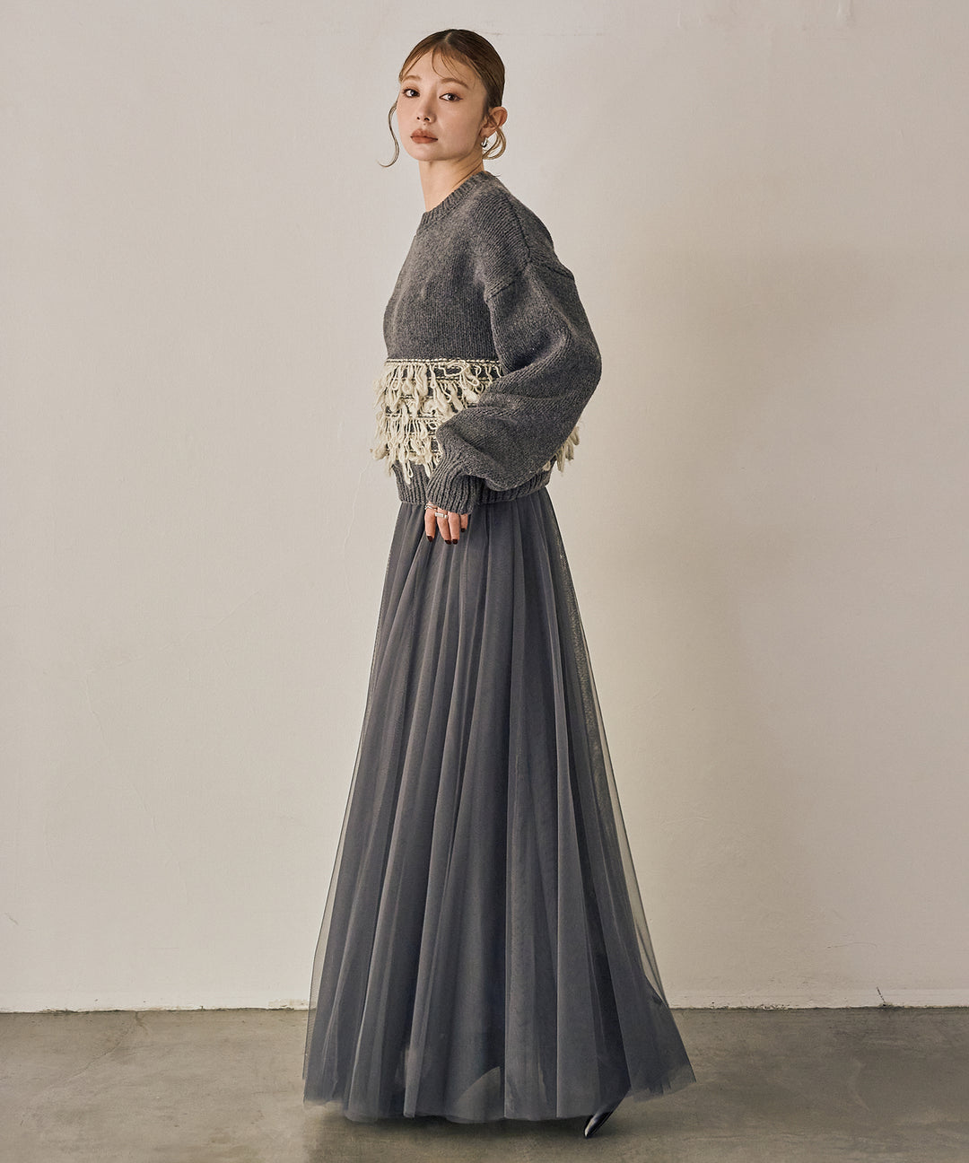 (eliuu)Loop Mix P/O Knit