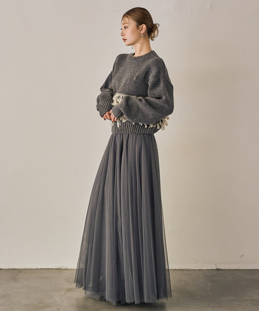 (eliuu)Loop Mix P/O Knit