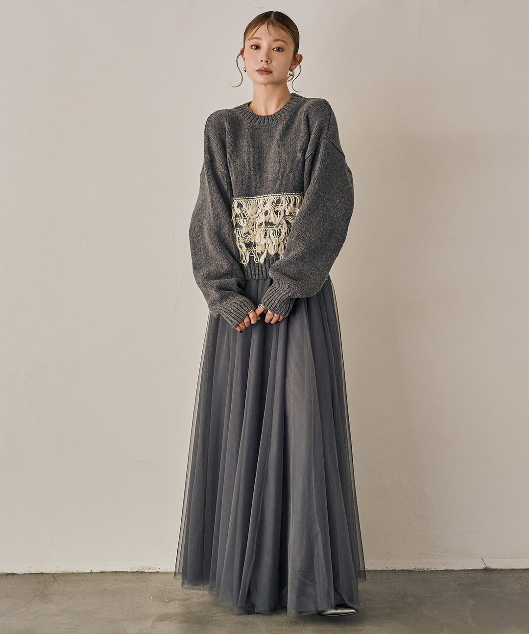 (eliuu)Loop Mix P/O Knit