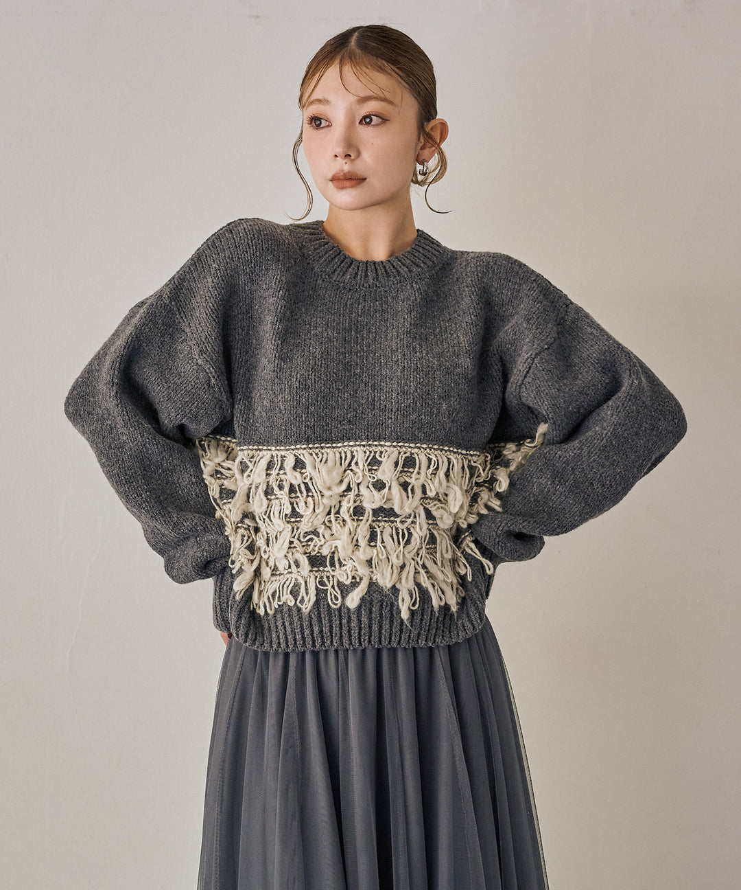 (eliuu)Loop Mix P/O Knit