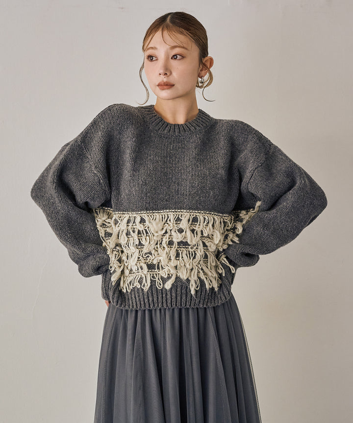 (eliuu)Loop Mix P/O Knit