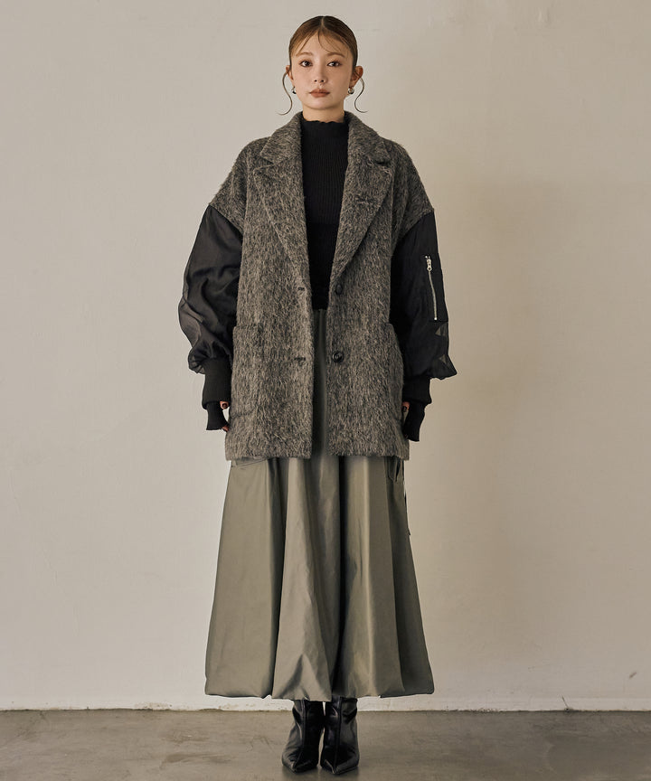 (eliuu)Doubles Mix Shaggy Coat