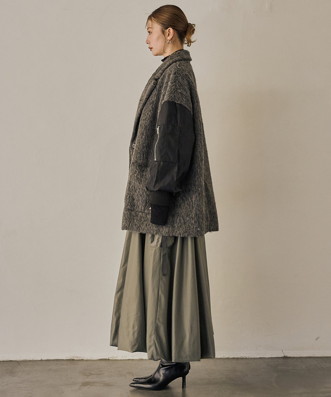 (eliuu)Doubles Mix Shaggy Coat