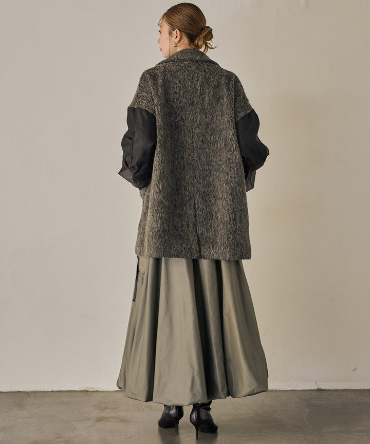 (eliuu)Doubles Mix Shaggy Coat