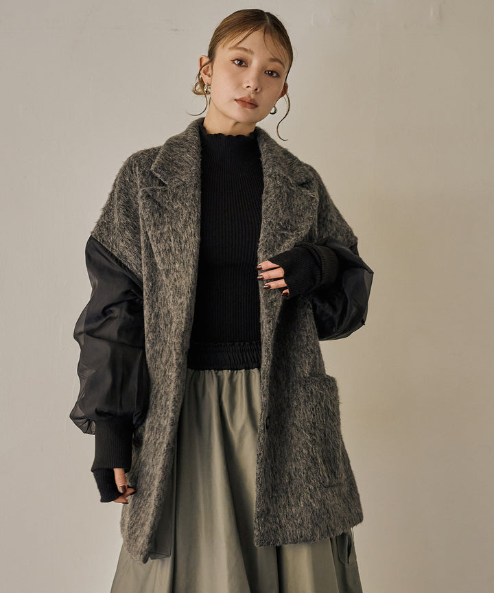 (eliuu)Doubles Mix Shaggy Coat