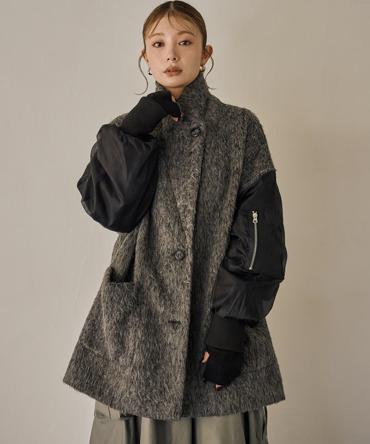 (eliuu)Doubles Mix Shaggy Coat