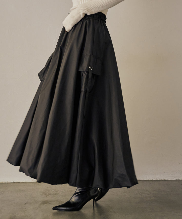 (eliuu)Gloss Military Balloon Skirt