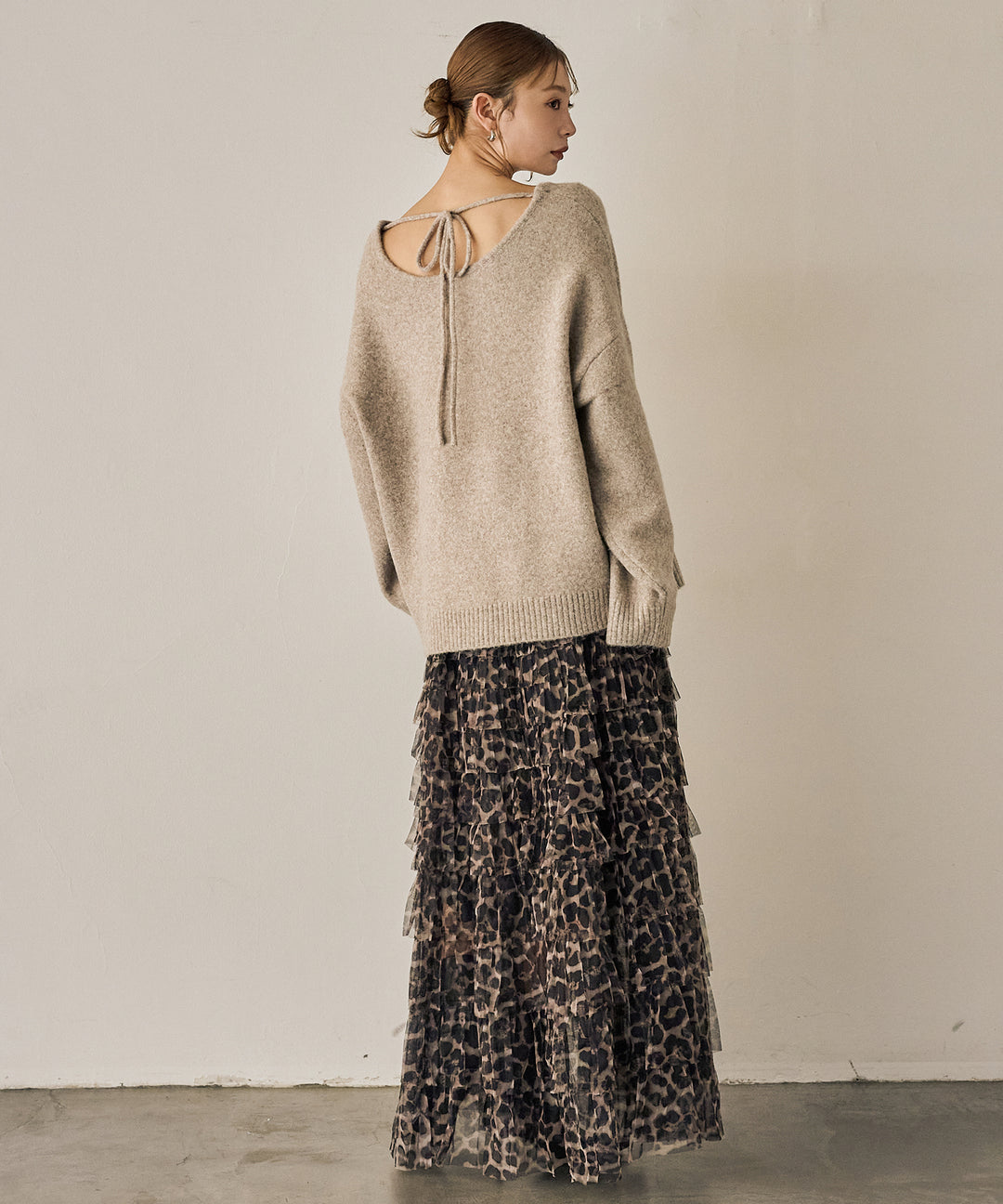 (eliuu)Heather Choker Knit P/O