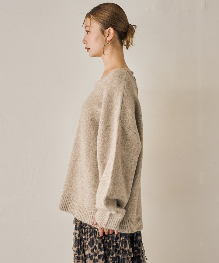 (eliuu)Heather Choker Knit P/O