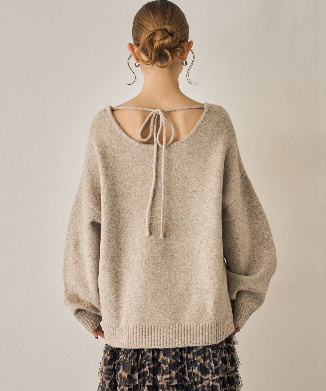 (eliuu)Heather Choker Knit P/O