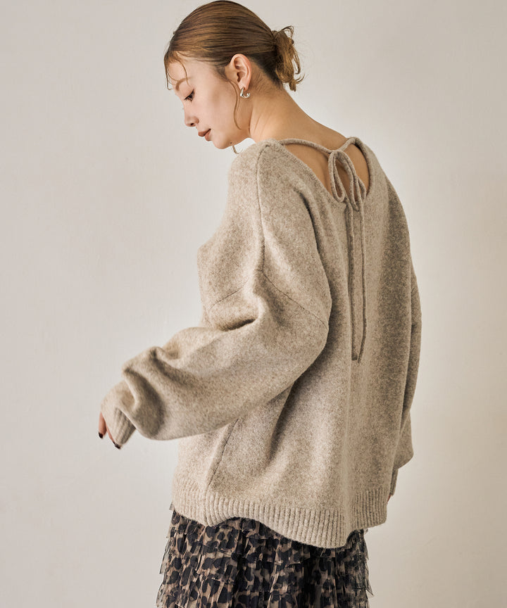 (eliuu)Heather Choker Knit P/O