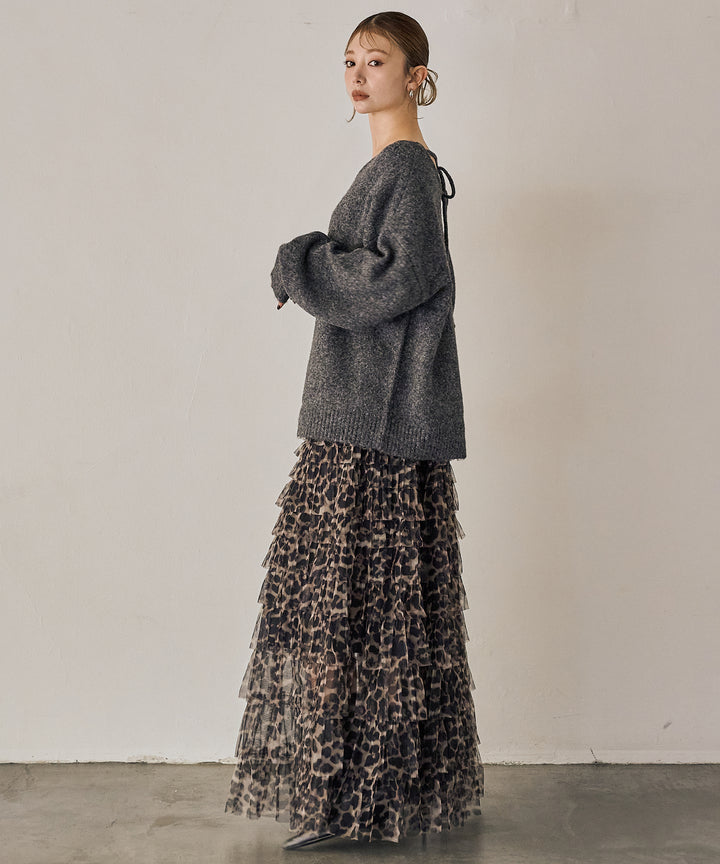 (eliuu)Heather Choker Knit P/O