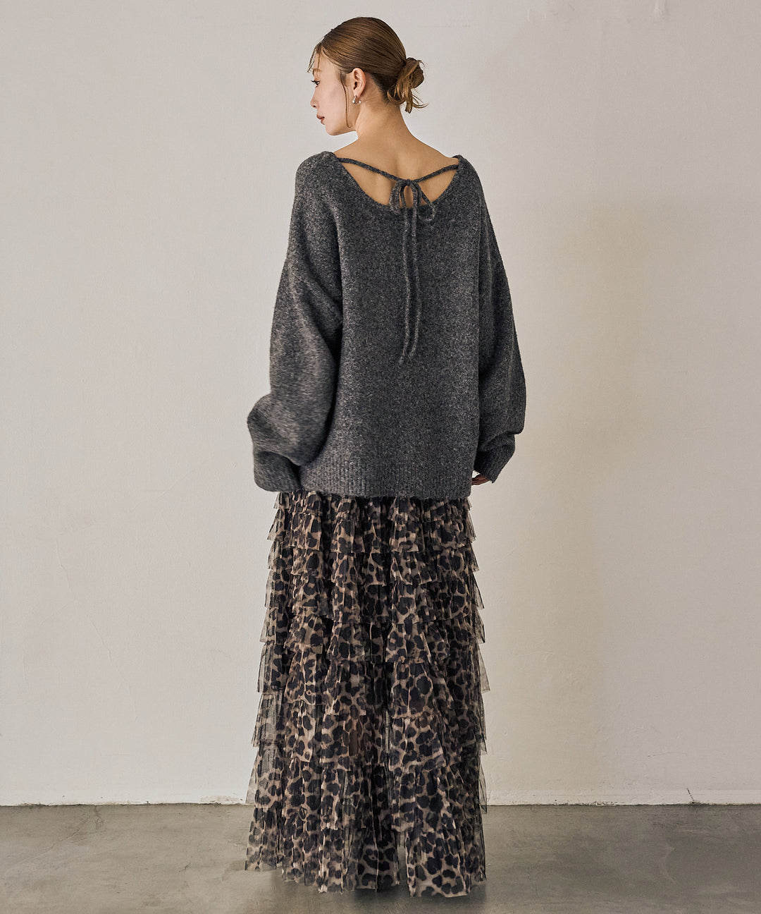 (eliuu)Heather Choker Knit P/O