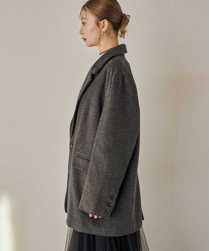 (eliuu)Heather Mix Over Jacket