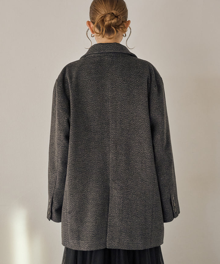 (eliuu)Heather Mix Over Jacket