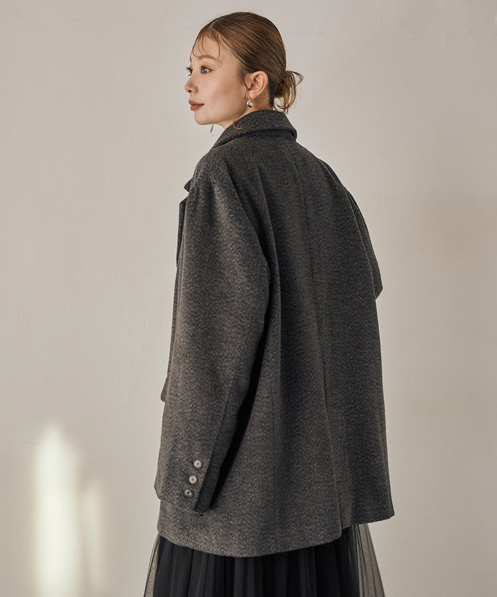 (eliuu)Heather Mix Over Jacket