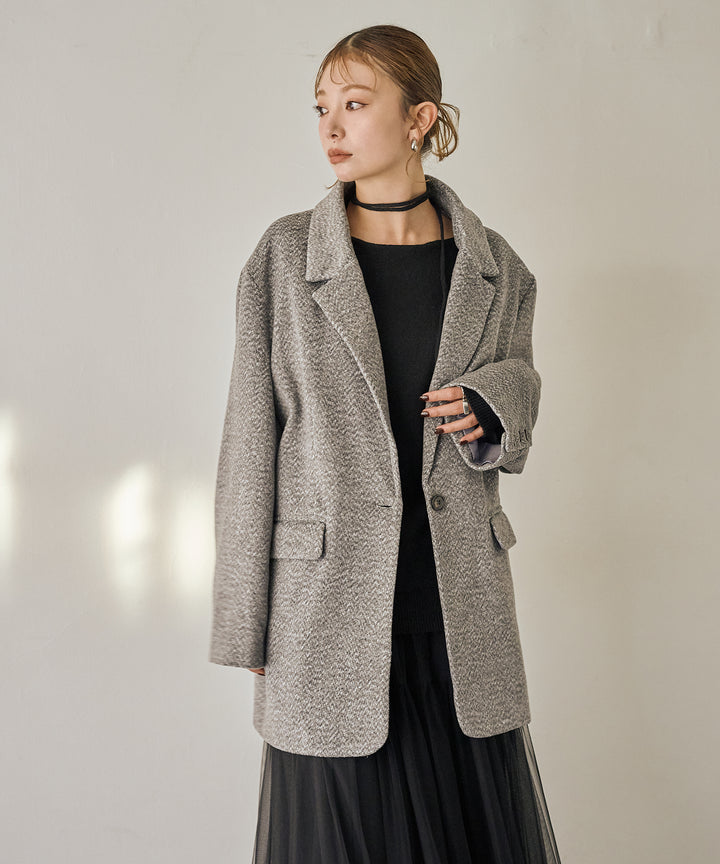 (eliuu)Heather Mix Over Jacket