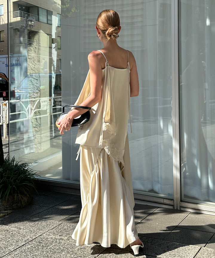 Satin Drape Mermaid Skirt