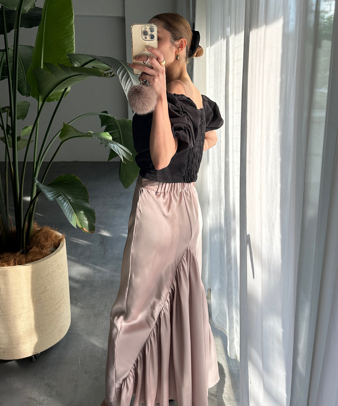 Satin Drape Mermaid Skirt