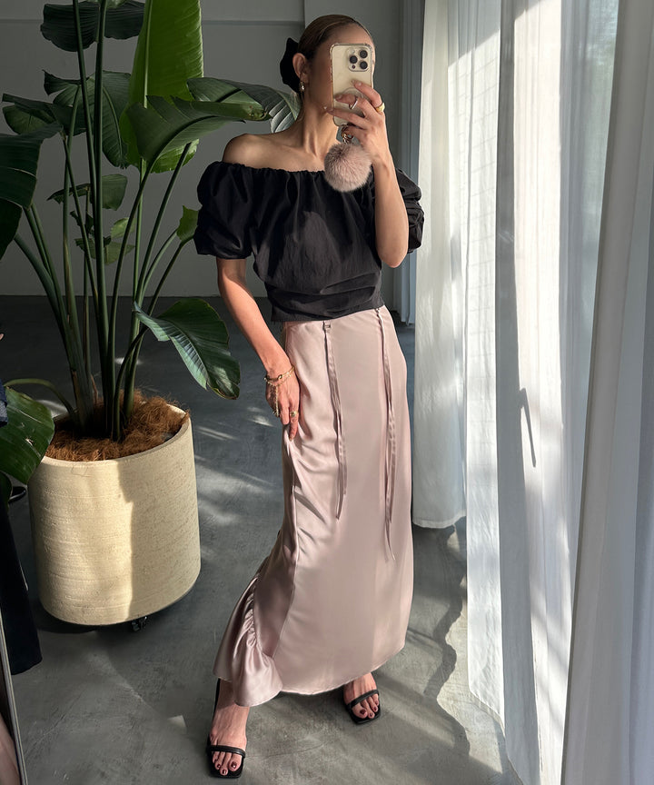 Satin Drape Mermaid Skirt