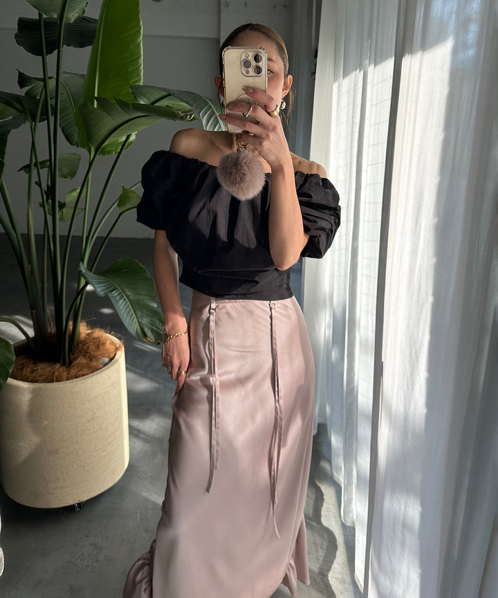 Satin Drape Mermaid Skirt
