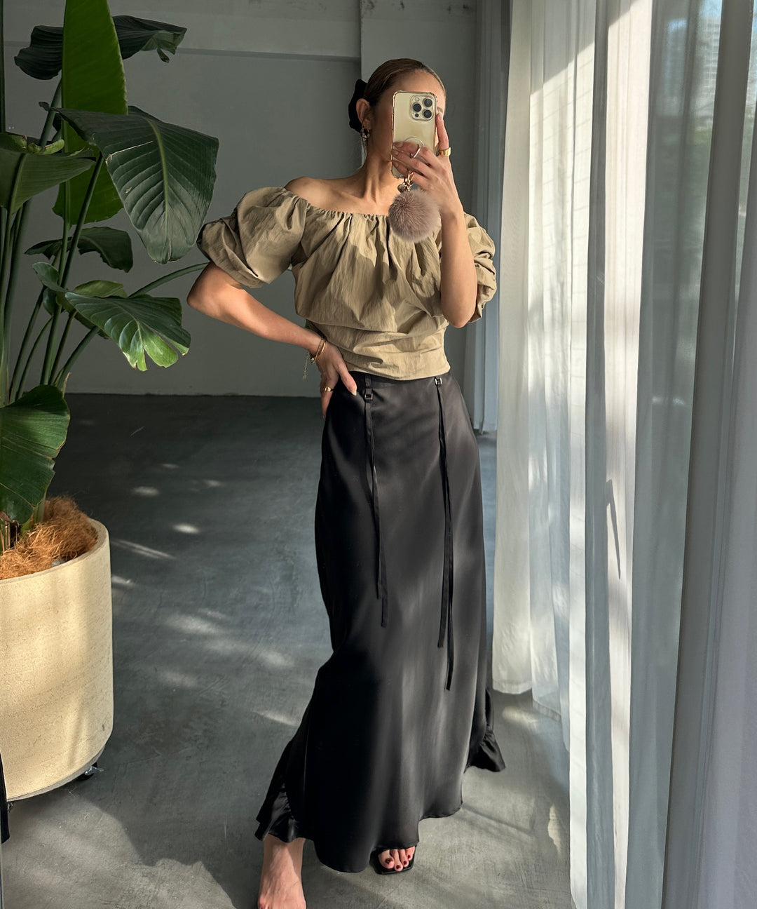 Satin Drape Mermaid Skirt