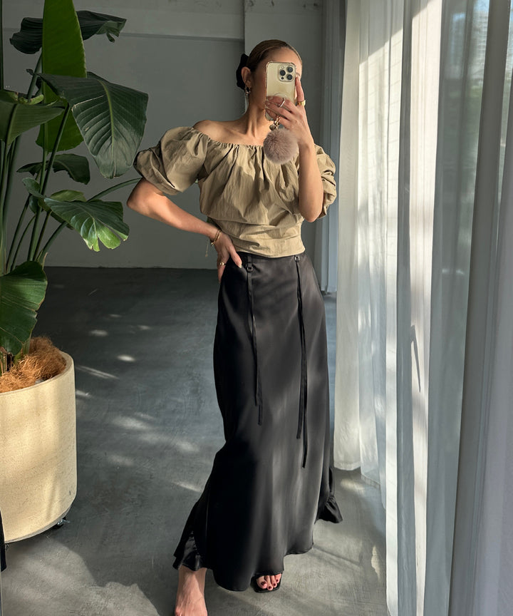 Satin Drape Mermaid Skirt