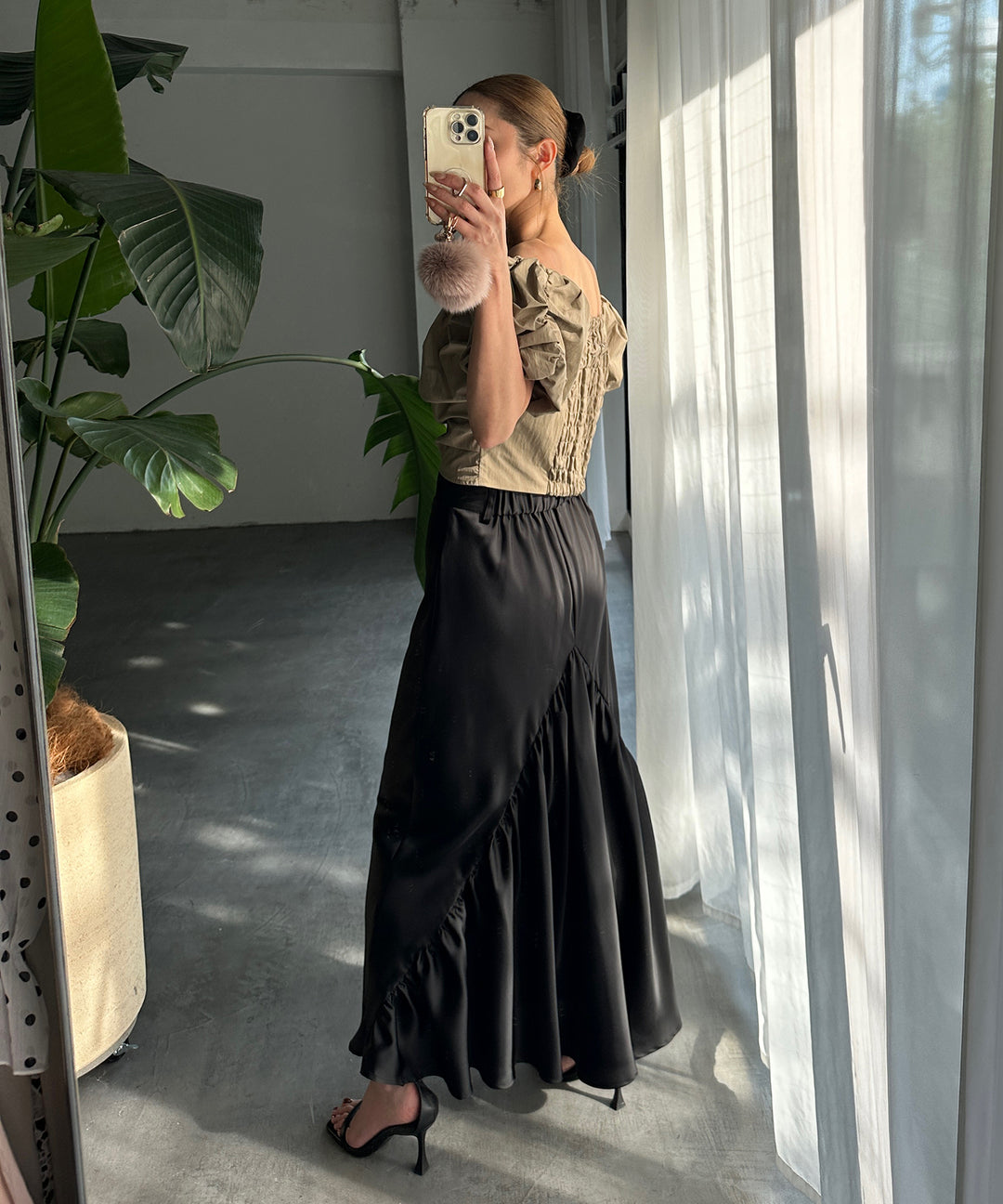 Satin Drape Mermaid Skirt