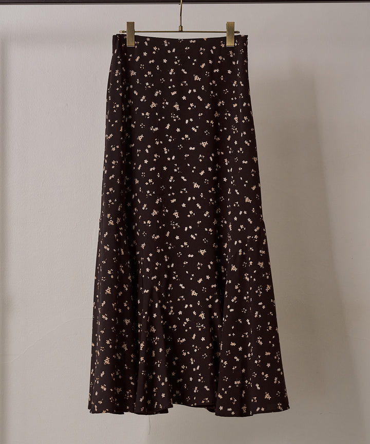 [SET]Teddy Loop P/O Knit+Floral Semi Flare Skirt