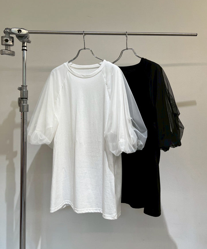 (eliuu)Balloon Sleeve Tee
