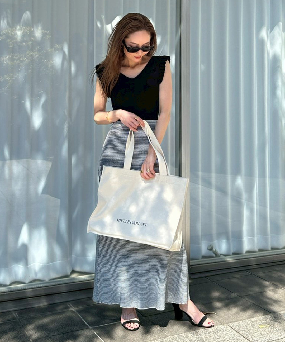 【NOVELTY ¥20,000over】SQUARE CANVAS BIG BAG