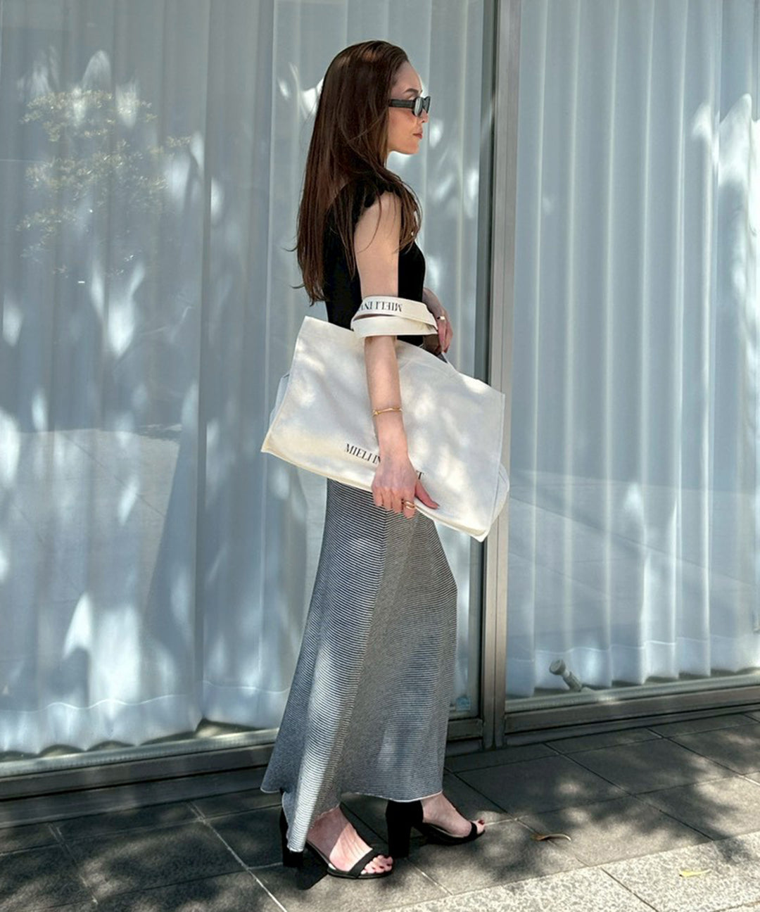 【NOVELTY ¥20,000over】SQUARE CANVAS BIG BAG