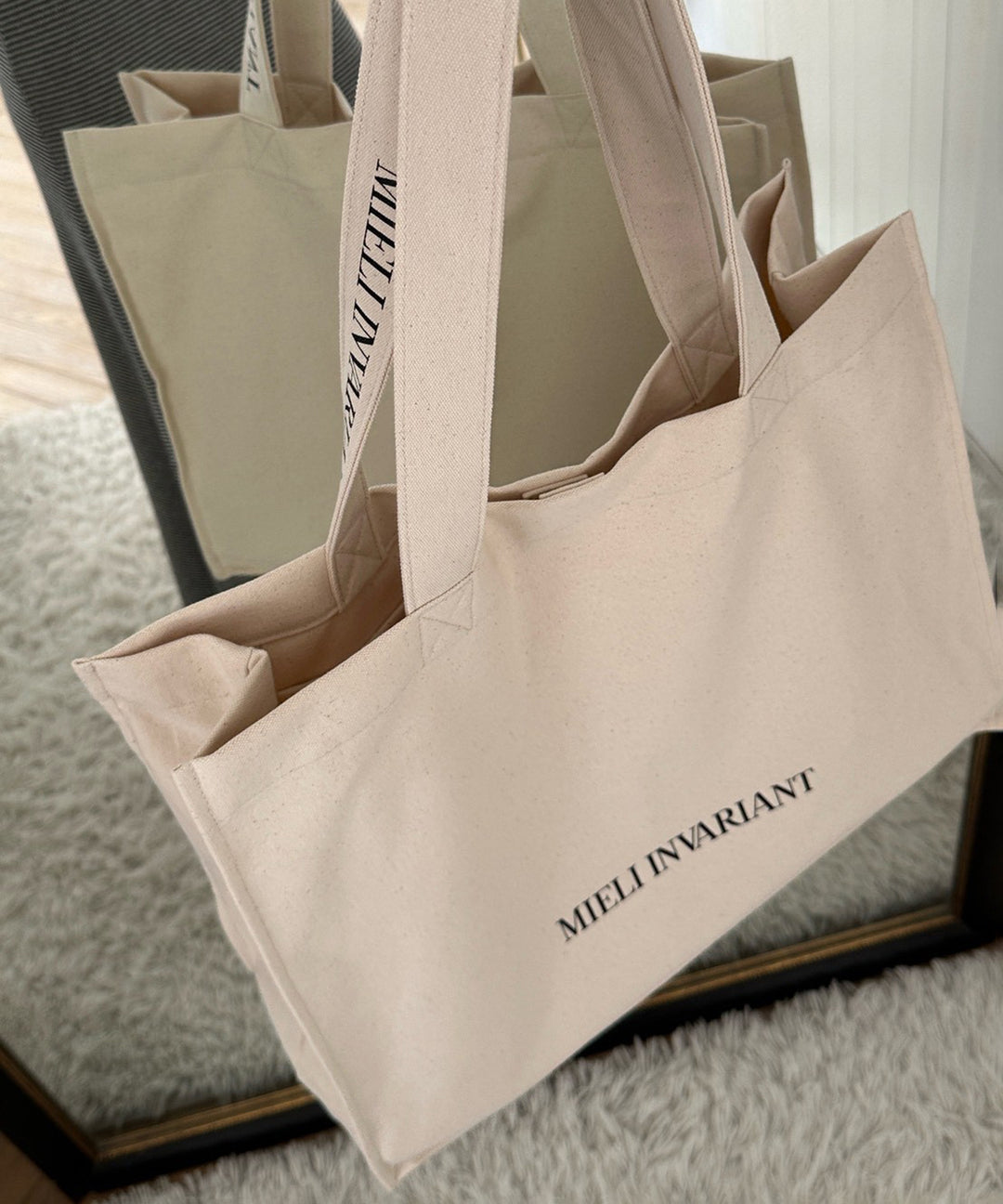 【NOVELTY ¥20,000over】SQUARE CANVAS BIG BAG