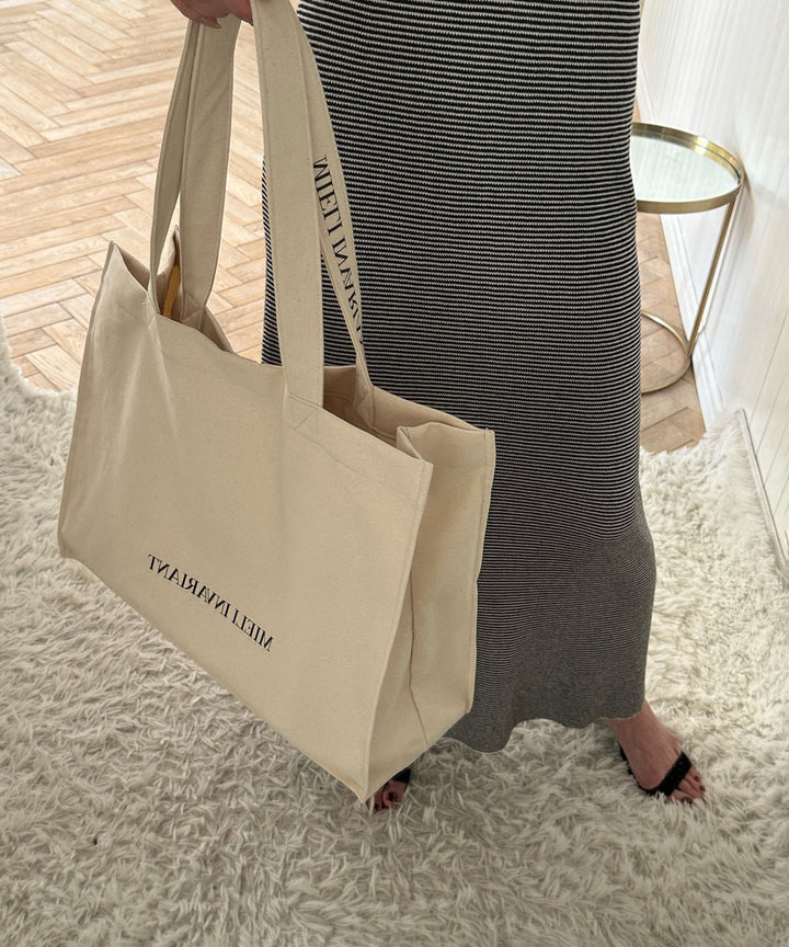 【NOVELTY ¥20,000over】SQUARE CANVAS BIG BAG