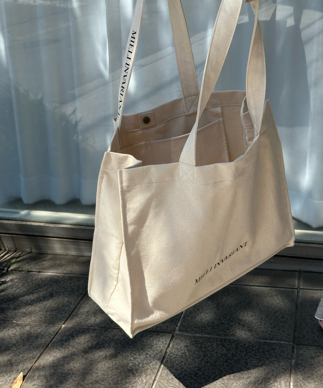 【NOVELTY ¥20,000over】SQUARE CANVAS BIG BAG
