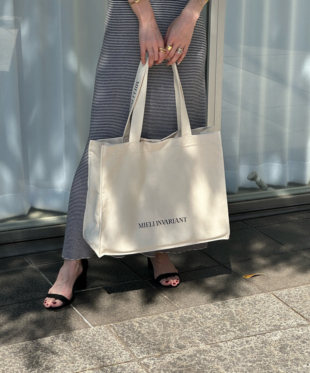 【NOVELTY ¥20,000over】SQUARE CANVAS BIG BAG