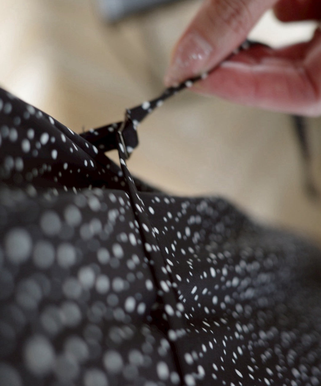 Color Dot Frill Dress