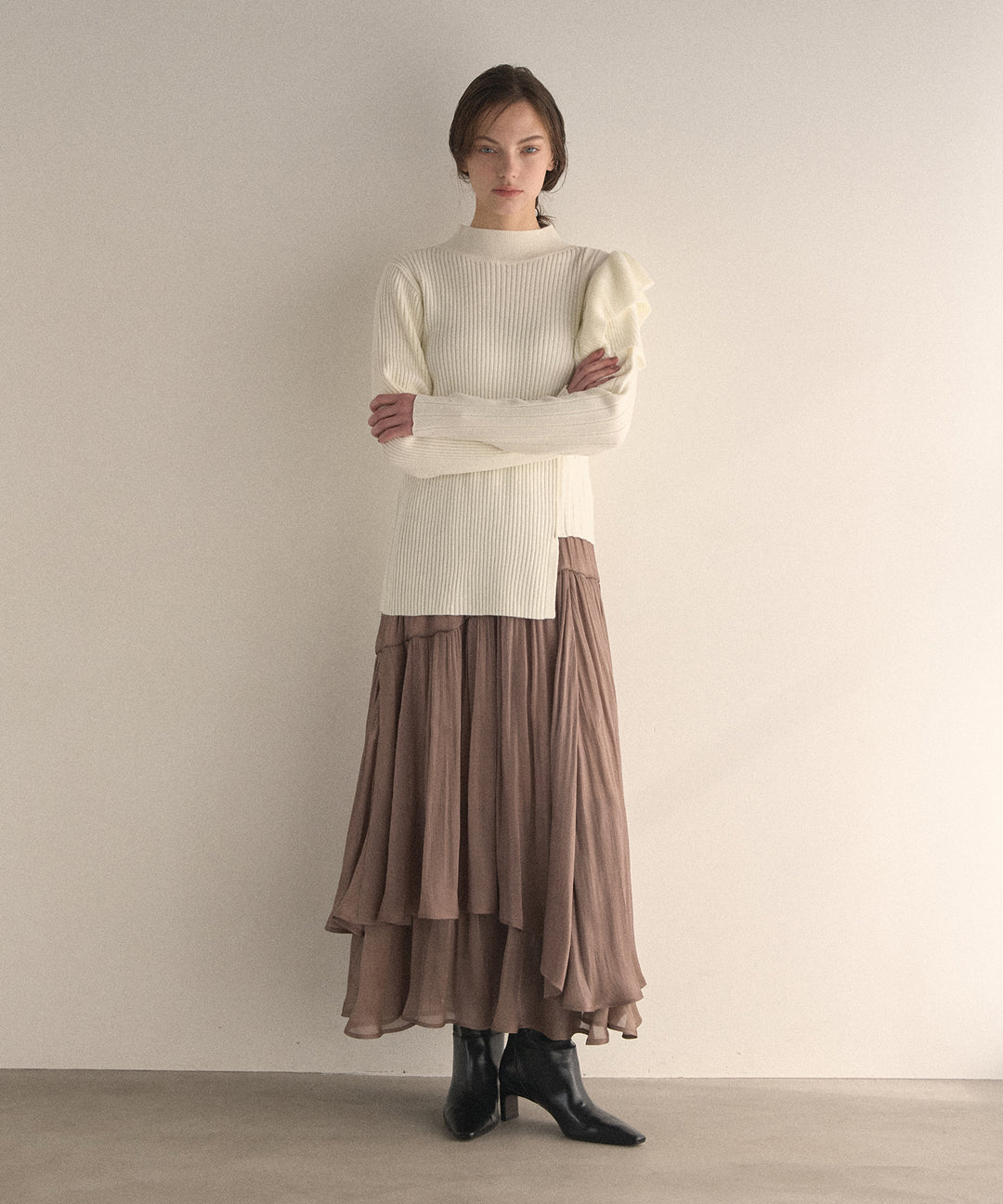 Aurora Tiered Sheen Skirt