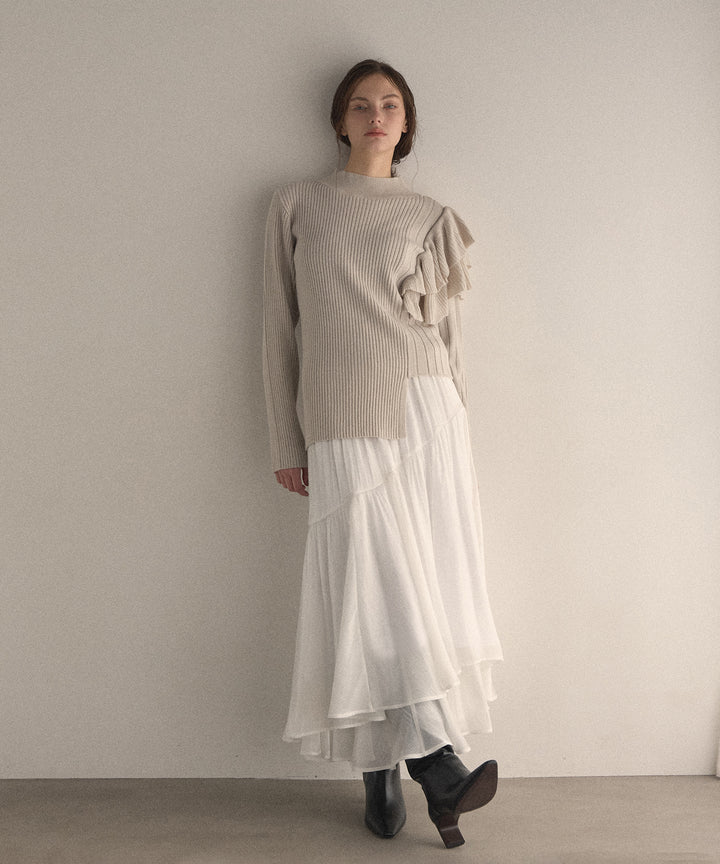 Aurora Tiered Sheen Skirt